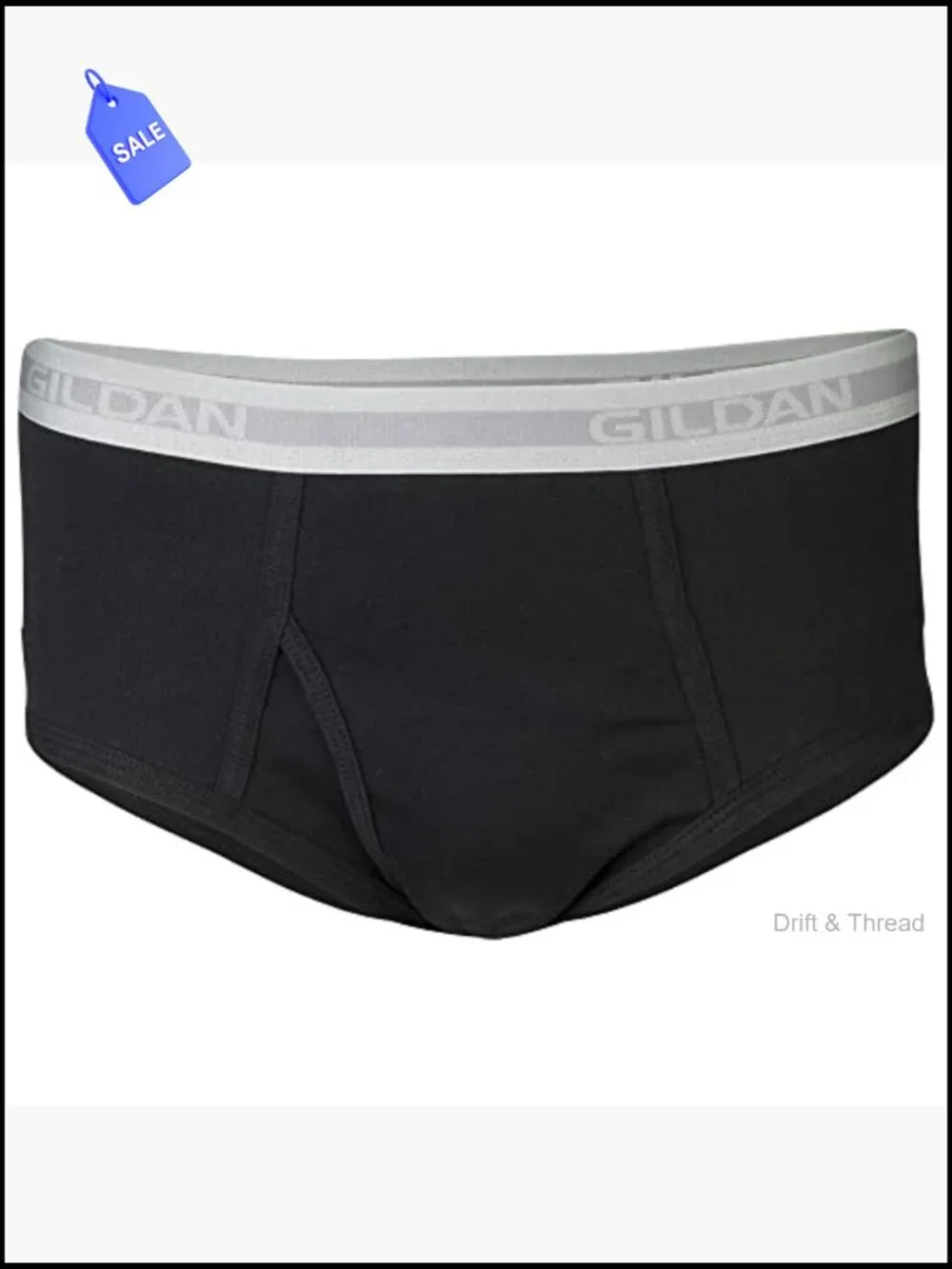 Men's Cotton Briefs 6-Pack Non-Binding Plush Waistband Underwear